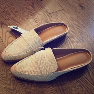 Backless loafer mules